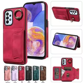 Для Samsung Galaxy A23 (4G),Samsung Galaxy A23 5G Кольцо Кронштейн Держатель Карты Слоты Крышка Чехол Для Телефона Samsung Galaxy A23 4G/5G чёрный