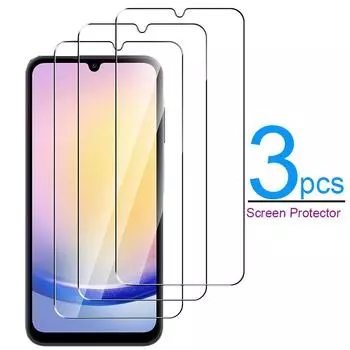 Для Samsung Galaxy A25 5G/4G/A24 4G A24 A25 Защитная пленка для экрана [3 шт.] Пленка из закаленного стекла, защитная пленка с твердостью 9H для Samsung A25 5G/A24 4G For Samsung Galaxy A25 белый