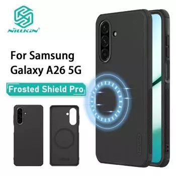 Для Samsung Galaxy A26 5G чехол для телефона Nillkin Super Frosted Shield Pro Magnetic Hard PC+TPU Shell противоударный задний чехол Samsung Galaxy A26 5G чёрный