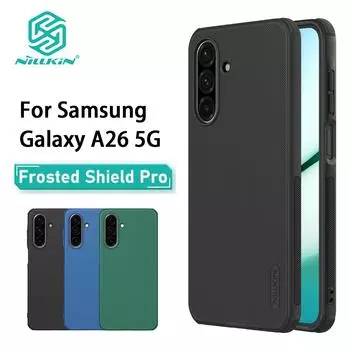 Для Samsung Galaxy A26 5G чехол для телефона Nillkin Super Frosted Shield Pro Hard PC+TPU Shell противоударный задний чехол Samsung Galaxy A26 5G чёрный