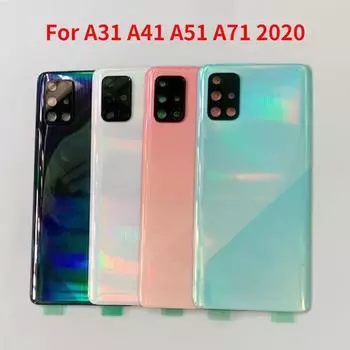 Для Samsung Galaxy A31 A41 A51 A71 2020 A315 A415 A515 A715 задняя батарея замена корпуса задней двери ремонт A31 Blue