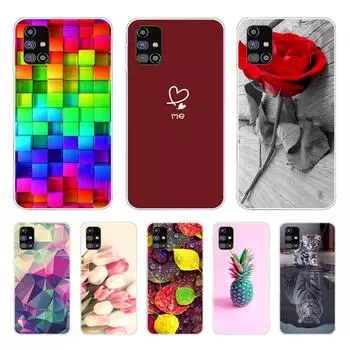 Для Samsung Galaxy A31 A51 A71 чехол силиконовый чехол для телефона чехлы для Samsung A315 A515 A715 мягкие чехлы мультяшный бампер чехол Samsung A31