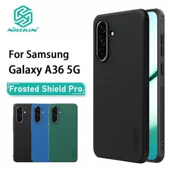 Для Samsung Galaxy A36 5G чехол для телефона Nillkin Super Frosted Shield Pro Hard PC+TPU Shell противоударный задний чехол Samsung A36 5G чёрный