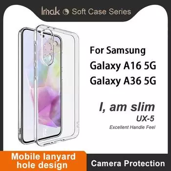 Для Samsung Galaxy A36 A16 5G чехол для телефона IMAK мягкий тонкий чехол серии UX-5 Samsung Galaxy A16 5G белый