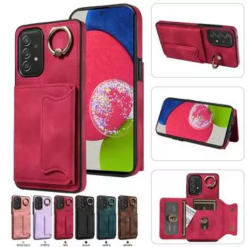 Для Samsung Galaxy A52 (4G),A52 5G,A52s 5G Кольцо Кронштейн Держатель Карты Слоты Крышка Чехол Для Телефона Samsung Galaxy A52 чёрный