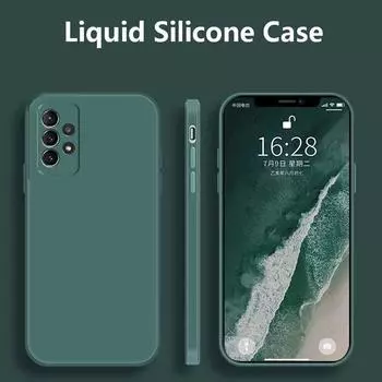 Для Samsung Galaxy A53 5G Чехол для Samsung Galaxy A53 A23 A13 A54 A34 Чехол Мягкий жидкий силиконовый телефон Бампер для Samsung A53 For Samgung A53 5G чёрный