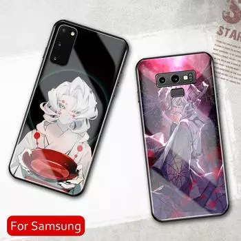 Для Samsung Galaxy A60 A31 A51 A71 A52 A32 4G 5G A50 A70 чехол RUI Kimetsu No Yaiba Стеклянный задний чехол для телефона A50