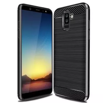Для Samsung Galaxy A6 plus 2018 силиконовый чехол мягкий карбоновый задний чехол для Galaxy A9 Star Lite противоударный смартфон чехол Samsung A6 plus 2018 чёрный