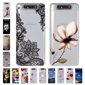 Для Samsung Galaxy A80 A 80 GalaxyA80 SM-A805F чехол Мягкая силиконовая задняя крышка чехол для телефона фиолетовый