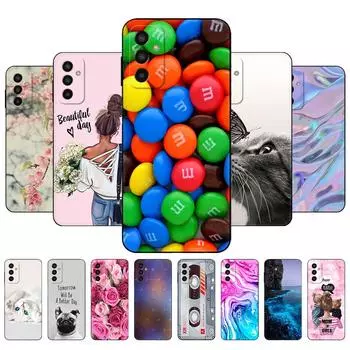 Для Samsung Galaxy M13 4G чехол 6,6 дюйма задняя крышка для Samsung M13 чехол для телефона GalaxyM13 M 13 m135 чехол силиконовый черный чехол из ТПУ Samsung M13 4G