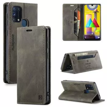 Для Samsung Galaxy M31 чехол-книжка из кожи для телефона Samsung M31 чехол-книжка роскошный магнитный чехол-кошелек чехол Galaxy M31 Galaxy M31 синий