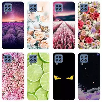 Для Samsung Galaxy M32 M 32 GalaxyM32 SM-M325F M325F M325 Мягкий силиконовый чехол на заднюю панель с мультяшным рисунком Звездное небо For Samsung Galaxy M32