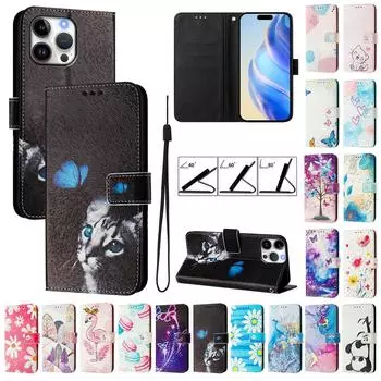 Для Samsung Galaxy M35 M55 M62 M15 M34 M54 M14 M52 M53 M32 M33 кожаный чехол магнитный кошелек держатель для карт откидная крышка-книжка подставка защитные чехлы Samsung Galaxy M80S