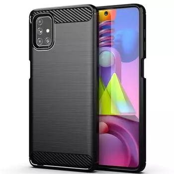 Для Samsung Galaxy M51 Чехол для Samsung M51 A12 A42 A32 S21 S20 FE Чехол противоударный силиконовый защитный бампер для Samsung M51 For Samsung M51 чёрный