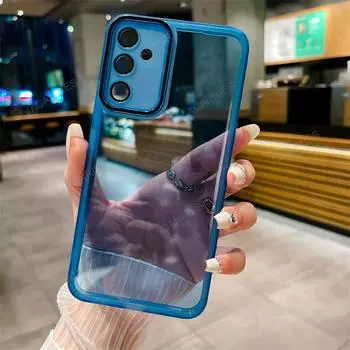 Для Samsung Galaxy M54 M34 M14 M04 M53 M33 M13 4G 5G прозрачный однотонный цветной силиконовый мягкий чехол для камеры M 54 34 14 53 13 крышка M54 5G чёрный