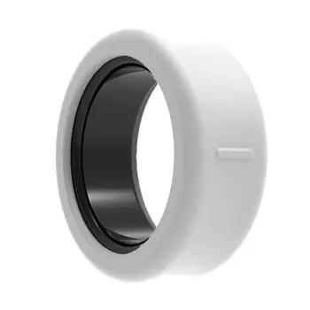 Для Samsung Galaxy Ring силиконовый эластичный чехол-кольцо с защитой от царапин (Белый М)