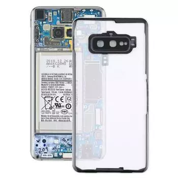 Для Samsung Galaxy S10e / G970F/DS G970U G970W SM-G9700 прозрачная задняя крышка аккумулятора с крышкой объектива камеры (прозрачный) прозрачный