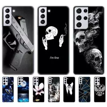 Для Samsung Galaxy S21 | Чехол S21 + Ultra FE 5G для Samsung S21 plus, чехол для телефона Galaxy S21 s21 FE, силиконовый бампер из ТПУ, задняя крышка, чехол Samsung S21