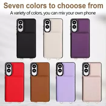 Для Samsung Galaxy S21 S22 S23 S24 S25 A14...серии! 7 - Многофункциональный чехол для телефона из искусственной кожи с отделениями для карт, ремешком на запястье, шнурком и подставкой Samsung Galaxy S21 5G