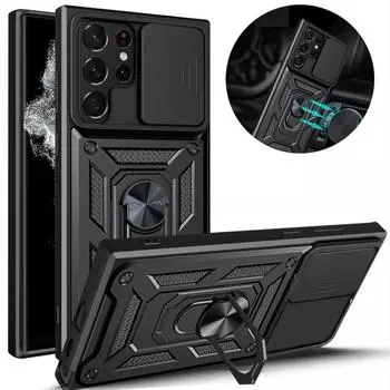 Для Samsung Galaxy S22 Ultra Чехол Противоударный Бронированный Чехол Для Телефона Для Samsung S20 S21 Fe Plus Note 20 Ультра Магнитное Кольцо Задняя Крышка For S22 Ultra розового золота