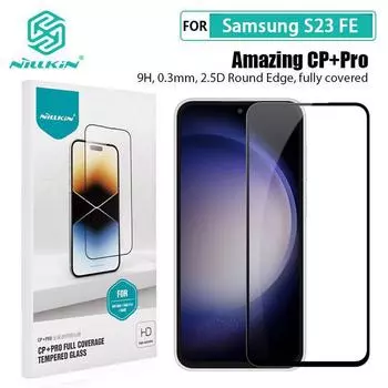 Для Samsung Galaxy S23 FE Стекло Nillkin CP + Pro Полноэкранное Защитное Закаленное Стекло Для Samsung S23 FE Пленка Samsung Galaxy S23 FE