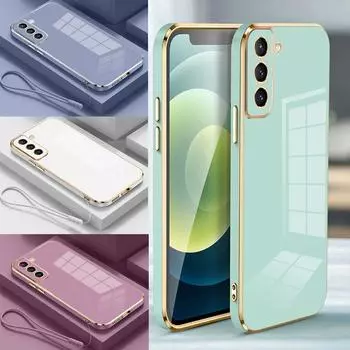 Для Samsung Galaxy S23 S22 S21 S20 S22 + 23 S21 Ultra S10 Plus S20 FE S22Ultra S23Ultra S21FE чехол Роскошный чехол для телефона 6D покрытие For Galaxy S10