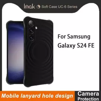 Для Samsung Galaxy S24 FE 5G чехол для телефона IMAK UC-6 матовый мягкий чехол Samsung Galaxy S24 FE 5G белый