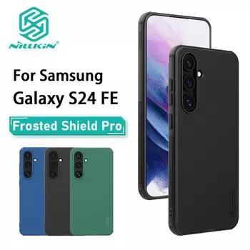 Для Samsung Galaxy S24 FE чехол для телефона Nillkin Super Frosted Shield Pro Hard PC+TPU Shell противоударный задний чехол Samsung Galaxy S24 FE чёрный