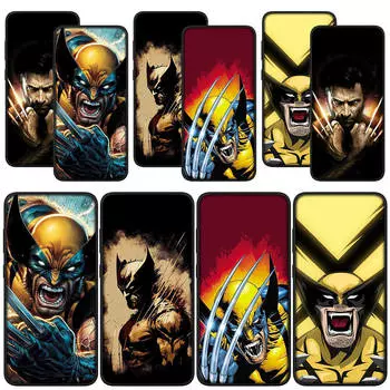 для Samsung Galaxy S24 S23 iPhone 15 14 Xiaomi Redmi Note 13 12 11 Pro Max X 8 7 9 10 XR A05 OPPO A15 Huawei чехол для телефона Marvel Wolverine Cover
