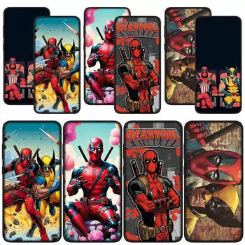 для Samsung Galaxy S24 S23 iPhone 15 14 Xiaomi Redmi Note 13 12 11 Pro Max X 8 7 9 10 XR OPPO Huawei чехол для телефона Дэдпул Росомаха постер фильм обложка for Redmi Note 10 4G аэро