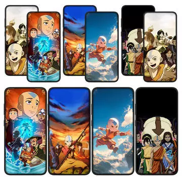 для Samsung Galaxy S24 S23 iPhone 15 14 Xiaomi Redmi Note 13 12 11 Pro Max X 8 7 9 10 XR OPPO Huawei Чехол для телефона Аанг Аватар Легенда об Аанге Аниме for Xiaomi Poco F3 ceil