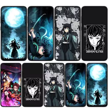для Samsung Galaxy S24 S23 iPhone 15 14 Xiaomi Redmi Note 13 12 11 8 Plus 10 9 Pro Max X XR Чехол для телефона Tanjiro Muichiro Tokito Demon Slaye OPPO Huawei