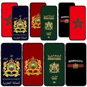 для Samsung Galaxy S24 S23 iPhone 15 14 Xiaomi Redmi Note 13 12 11 Pro Max X 8 7 9 10 XR A05 OPPO A15 Huawei P30 P20 Y9 чехол для телефона с флагом Марокко