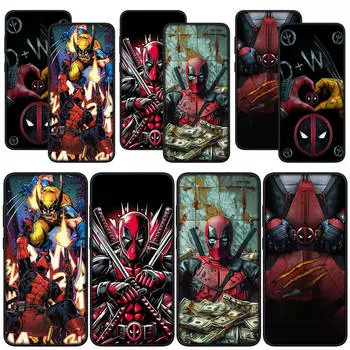 для Samsung Galaxy S24 S23 iPhone 15 14 Xiaomi Redmi Note 13 12 11 Pro Max X 8 7 9 10 XR OPPO A15 Huawei чехол для телефона супергерой Росомаха Дэдпул чехол