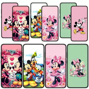 для Samsung Galaxy S24 S23 iPhone 15 14 Xiaomi Redmi Note 13 12 11 Pro Max X 8 7 9 10 XR OPPO Huawei чехол для телефона комиксы Микки Милый Минни Маус чехол