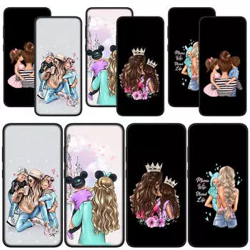 для Samsung Galaxy S24 S23 iPhone 15 14 Xiaomi Redmi Note 13 12 11 Pro Max X 8 7 9 10 XR A05 OPPO A15 Huawei чехол для телефона женщина ребенок девочка мама семья мальчик for Samsung Galaxy A12 ceil
