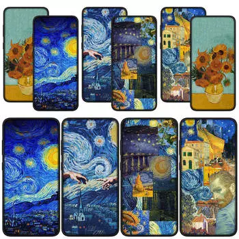 для Samsung Galaxy S24 S23 iPhone 15 14 Xiaomi Redmi Note 13 12 11 Pro Max X 8 7 9 10 XR A05 OPPO A15 Huawei чехол для телефона Van Gogh Sunflower Cover