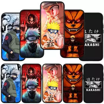 для Samsung Galaxy S24 S23 iPhone 15 14 Xiaomi Redmi Note 13 12 11 8 Plus 10 9 Pro Max X XR чехол для телефона комиксы Какаши Наруто OPPO A15 Huawei чехол