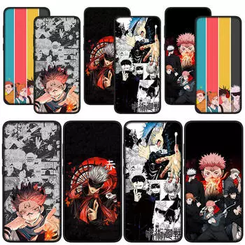 для Samsung Galaxy S24 S23 iPhone 15 14 Xiaomi Redmi Note 13 12 11 Pro Max X 8 9 10 XR OPPO Huawei чехол для телефона Itadori Yuji Jujutsu Kaisen Gojo Satoru for Xiaomi Poco M6 5G ceil