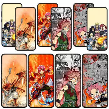 для Samsung Galaxy S24 S23 iPhone 15 14 Xiaomi Redmi Note 13 12 11 Pro Max X 8 7 9 10 XR OPPO A15 Huawei чехол для телефона мультфильм Fairy Tail Natsu Dragneel