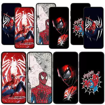 для Samsung Galaxy S24 S23 iPhone 15 14 Xiaomi Redmi Note 13 12 11 Pro Max X 8 7 9 10 XR OPPO A15 Huawei чехол для телефона комиксы Человек-паук Человек-паук чехол