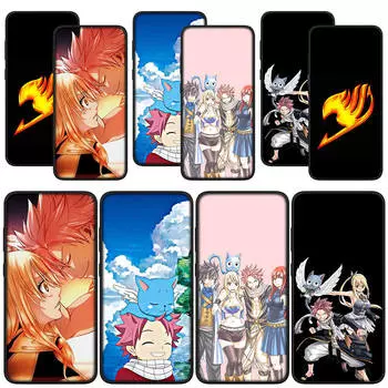 для Samsung Galaxy S24 S23 iPhone 15 14 Xiaomi Redmi Note 13 12 11 Pro Max X 8 7 9 10 XR OPPO Huawei чехол для телефона комиксы Fairy Tail Natsu Dragneel Cover for OPPO A78 5G аэро