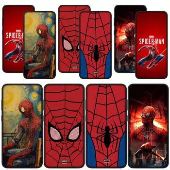 для Samsung Galaxy S24 S23 iPhone 15 14 Xiaomi Redmi Note 13 12 11 Pro Max X 8 7 9 10 XR OPPO A15 Huawei чехол для телефона Marvel Spiderman Spider Man Cover