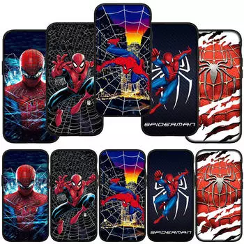 для Samsung Galaxy S24 S23 iPhone 15 14 Xiaomi Redmi Note 13 12 11 8 Plus 10 9 Pro Max X XR Чехол для телефона Comics Spider Man Marvel Spiderman OPPO Huawei