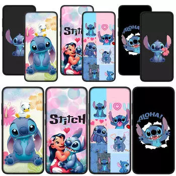 для Samsung Galaxy S24 S23 iPhone 15 14 Xiaomi Redmi Note 13 12 11 Pro Max X 8 7 9 10 XR A05 OPPO A15 Huawei чехол для телефона мультфильм аниме любовь Лило Стич for Redmi Note 12 5G экрю