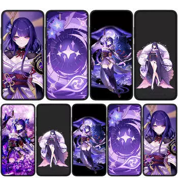 для Samsung Galaxy S24 S23 iPhone 15 14 Xiaomi Redmi Note 13 12 11 8 Plus 10 9 Pro Max X XR Чехол для телефона Genshin Impact Baal Raiden Shogun OPPO Huawei