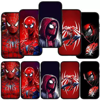 для Samsung Galaxy S24 S23 iPhone 15 14 Xiaomi Redmi Note 13 12 11 8 Plus 10 9 Pro Max X XR Чехол для телефона Плакат Человек-паук Человек-паук OPPO Huawei Чехол