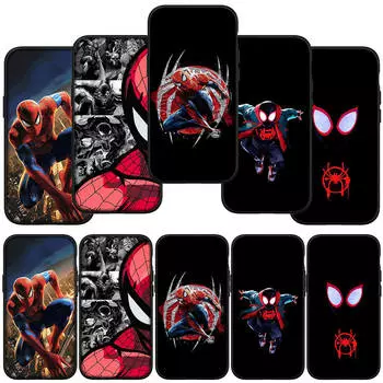 для Samsung Galaxy S24 S23 iPhone 15 14 Xiaomi Redmi Note 13 12 11 8 Plus 10 9 Pro Max X XR Чехол для телефона Аниме Человек-паук Marvel Человек-паук OPPO Huawei