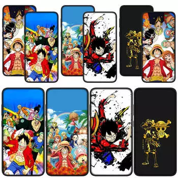 для Samsung Galaxy S24 S23 iPhone 15 14 Xiaomi Redmi Note 13 12 11 Pro Max X 8 9 10 XR OPPO A15 Huawei чехол для телефона аниме One Piece Luffy Cover