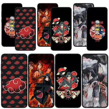 для Samsung Galaxy S24 S23 iPhone 15 14 Xiaomi Redmi Note 13 12 11 Pro Max X 8 9 10 XR OPPO A15 Huawei чехол для телефона Наруто Акацуки Итачи Саске чехол